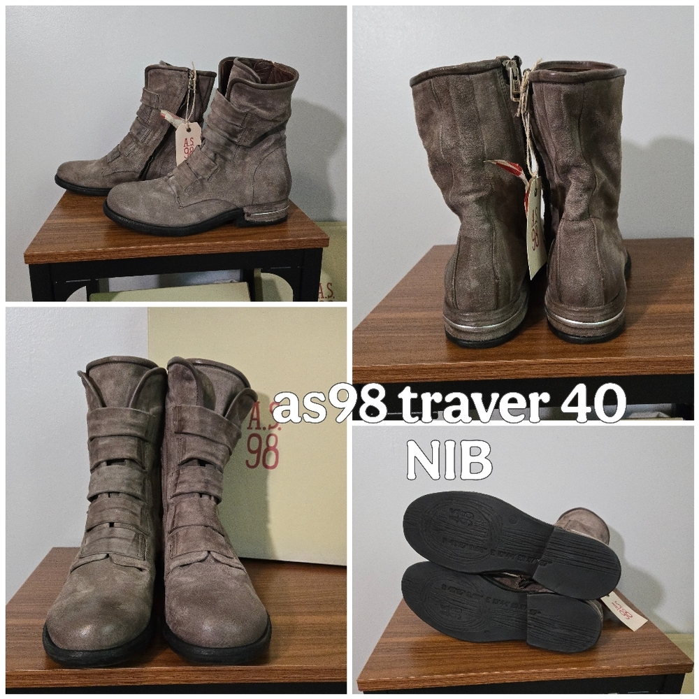 A.S.98 Traver Rock Leather Combat Boots